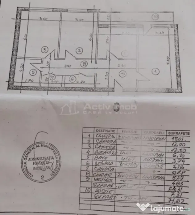 3 Camere, Decomandat, Al. Obregia