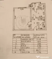 - Apartament 1 camera, zona Calarasi 4, etaj 2. 