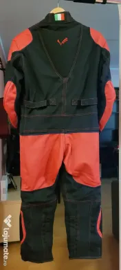 combinezon moto, rosu cu negru, L, nou 