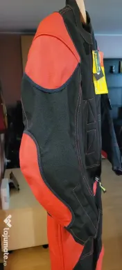 combinezon moto, rosu cu negru, L, nou 