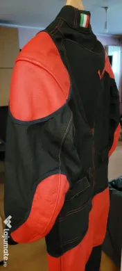 combinezon moto, rosu cu negru, L, nou 