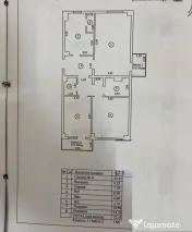 - Apartament 3 camere Calarasi 4, etaj 3. Suprafata 72mp.