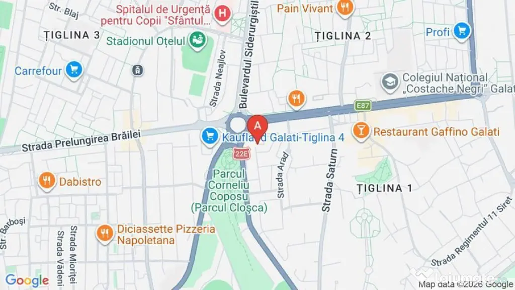 De inchiriat apartament cu o camera Tiglina 1, etaj 1/7, ...