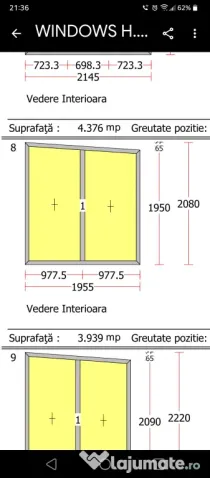 Trapez PVC Rehau gri antracit termopan