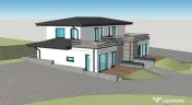 Teren 1000 mp & Proiect Duplex P+E, Sinaia - Zamora, Panoram 