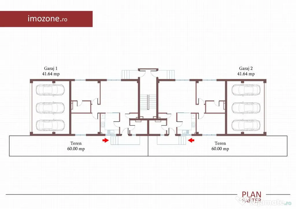 4 camere cu terasa de 22 mp, 3 bai, etaj 1/3, FINISAT MOD...
