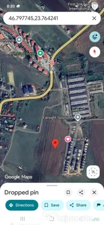 Vând teren extravilan zona Omnia 8700mp