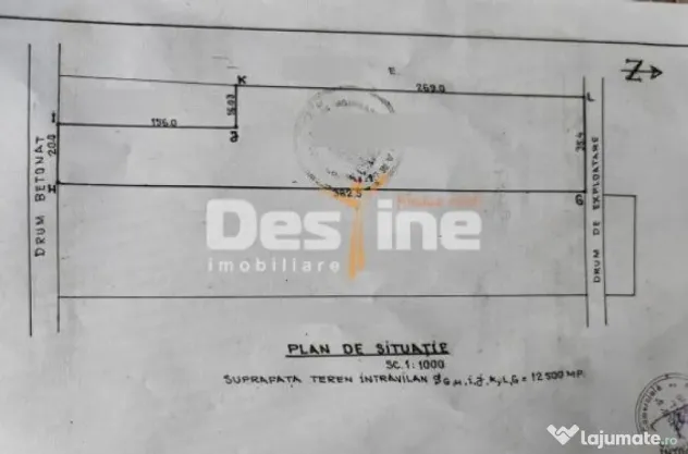 Teren Intravilan 12500 mp Drajna de Sus - Teisani. - Drajna De Sus (Prahova)