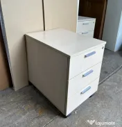 Stoc 100 buc Rollbox birou cu 3 sertare si rotile; Mic Dulap pentru birou; Fiset 