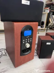 Sistem audio Genius SW-HF 5.1 5005 – 150W RMS, Cherry Wood