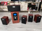Sistem audio Genius SW-HF 5.1 5005 – 150W RMS, Cherry Wood