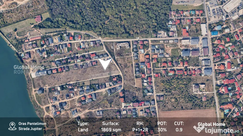 Teren Dezvoltare | 1.869 mp | PUD Aprobat | Str. Jupiter - P