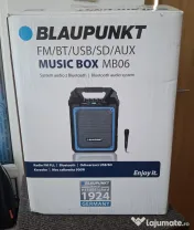 Boxa portabila Blaupunkt MB06, cu tehnologie Bluetooth si putere de 500 W. 