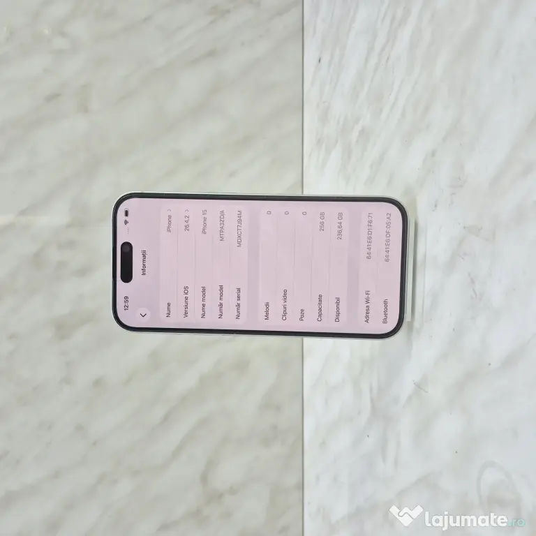 iPhone 15, 256gb, Verde 86% Baterie, ZEUS Amanet Militari 35720