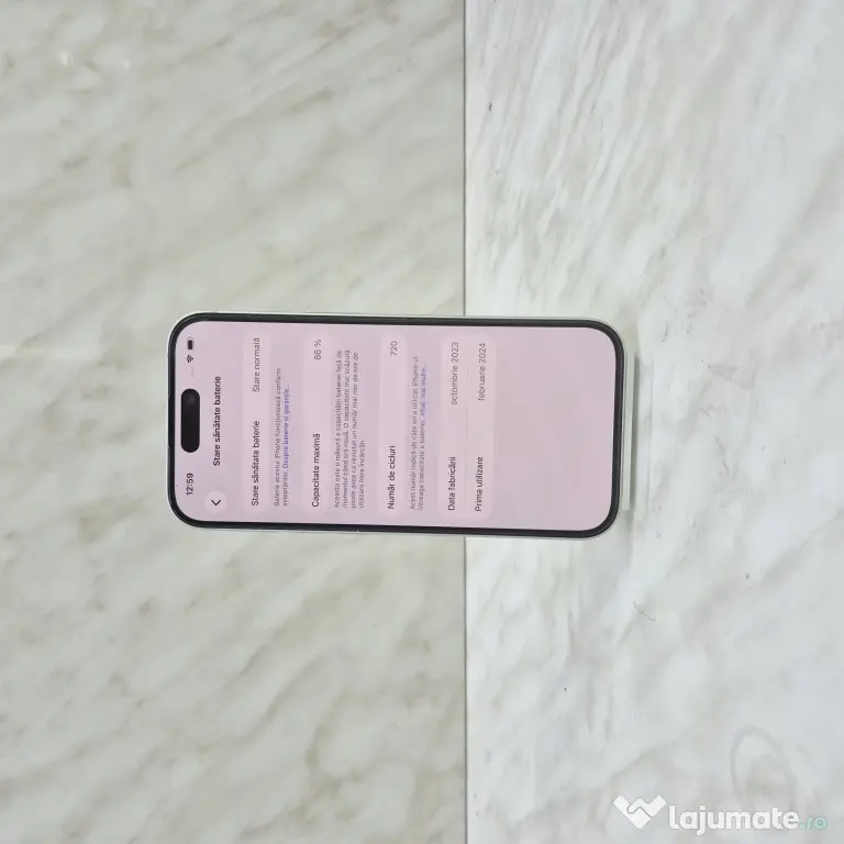 iPhone 15, 256gb, Verde 86% Baterie, ZEUS Amanet Militari 35720