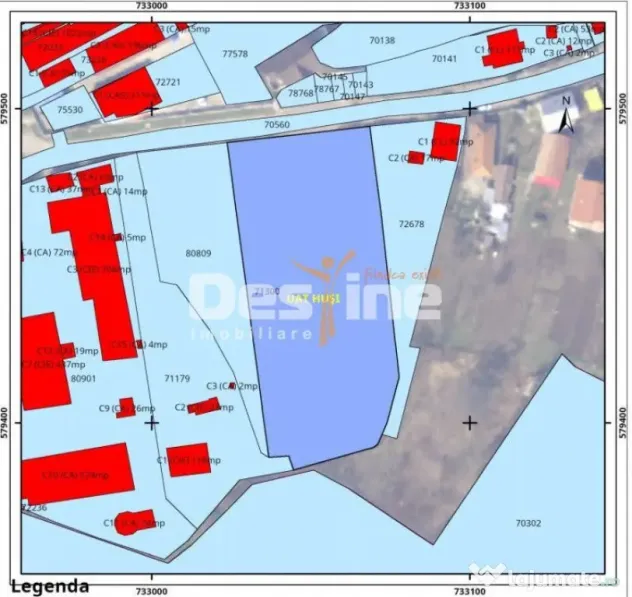 Teren intravilan categorie de folosinta curti constructii... - Husi (Vaslui)