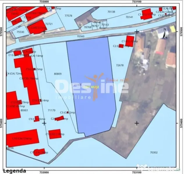 Teren intravilan categorie de folosinta curti constructii... - Husi (Vaslui)