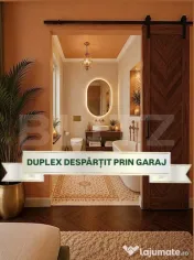 Duplex despărțit prin garaj + cameră tehnică, La Intrare 