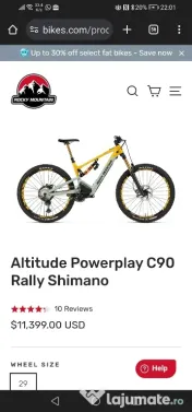 Bicicleta electrica rocky mountain altitude 108 nm