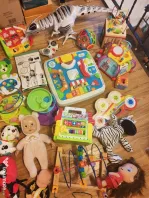 Jucarii bebe lot - unele cu sunete, puzzel lemn - interactiv