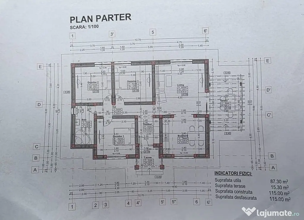 Casă VOROVEȘTI | 4 camere, 87 mp utili, încălzire în...