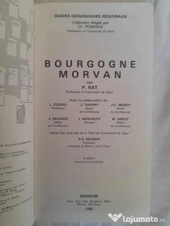 Guides géologiques régionaux, Bourgogne, Morvan, 2e édition