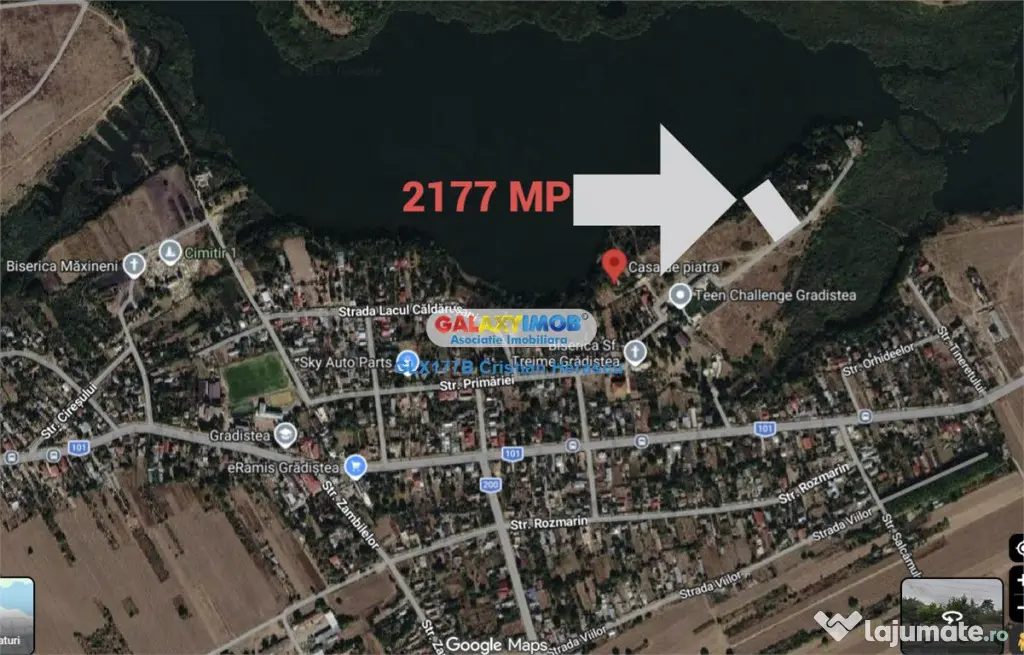 Gradistea 2177 mp cu deschidere directa la LAC de 24 ML