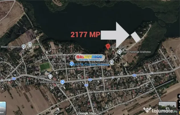 Gradistea 2177 mp cu deschidere directa la LAC de 24 ML