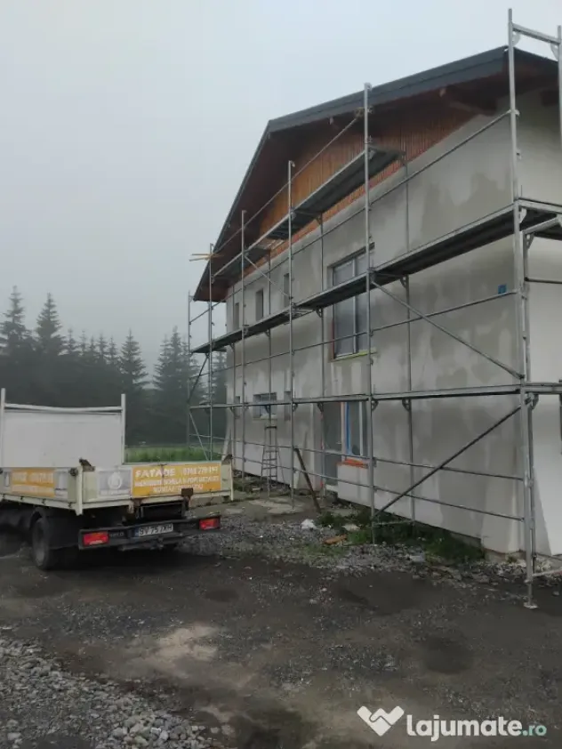 Schelă fațadă, popi metalici, midi excavator, dumper...