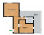 Apartament 2 camere balcon si parcare zona Calea Cisnadiei S