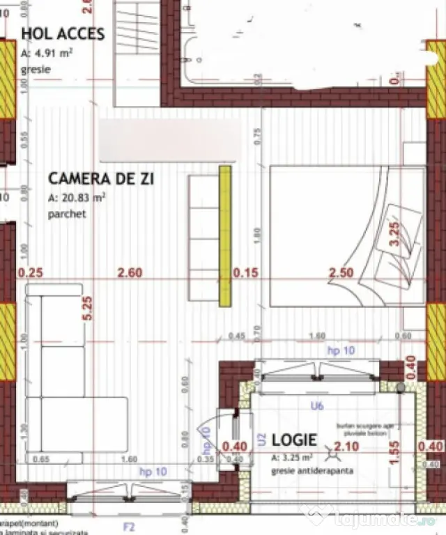Apartament o cameră | 40 mp | zona Eroilor - Floresti (Cluj)
