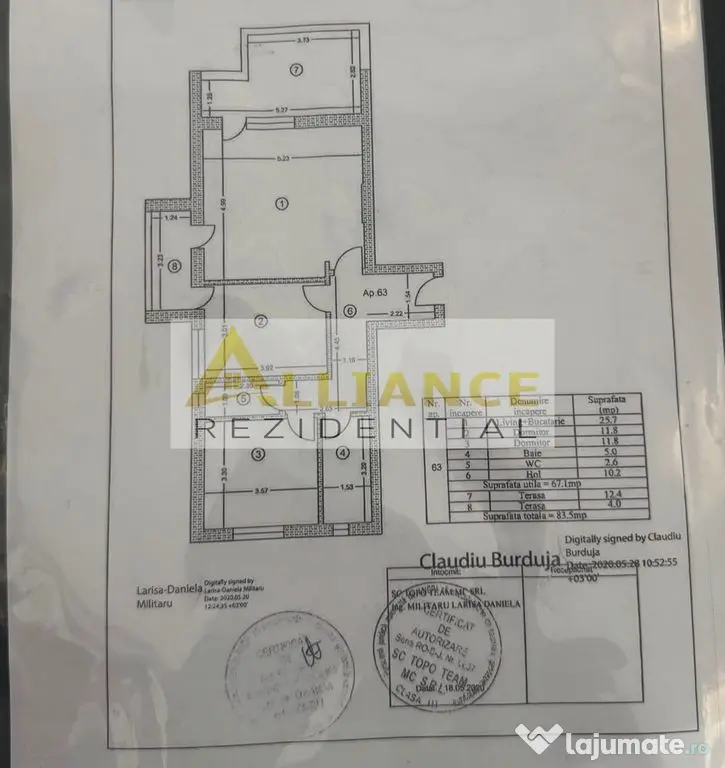 Apartament 3 camere | 67 mp utili | 2 terase | 2 băi - Popesti Leordeni (Bucuresti-Ilfov)