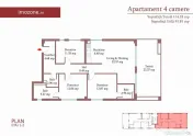 4 CAMERE - MODERN / Militari / 3 bai / 114 mp total / inc...