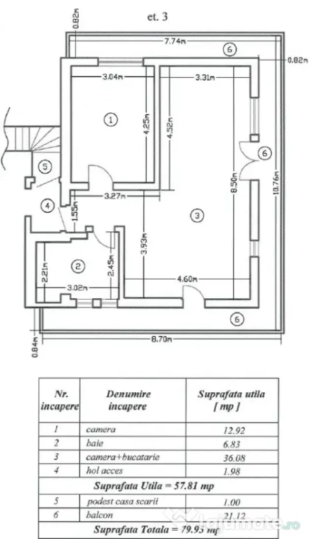 Proprietar, ap. 2 camere decomandat, 79 mp Domenii, Ion Mihalache 315, centrala