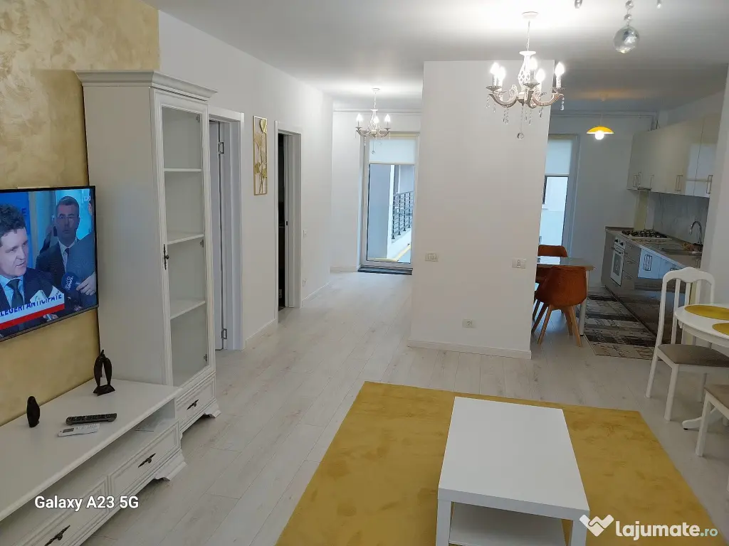 Inchiriez apartament 2 camere Dacia - bloc nou - loc de parcare inclus