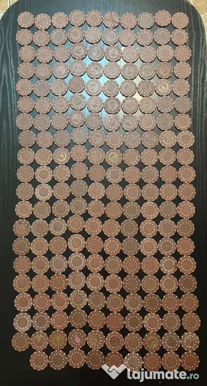 Lot Jetoane Cazinou Vintage Ruletă Franceză (199 buc) + Suporturi Originale B&G