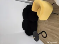 Canapea fixa  velur negru 