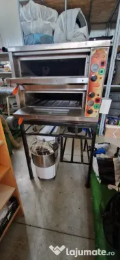 Echipamente Bucătărie  / Pizzerie – Banc Pizza Granit, Cuptor, Feliator, Vitrine 