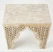 Masuta de Cafea Orientala din Lemn Sculptat 