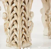 Masuta de Cafea Orientala din Lemn Sculptat 