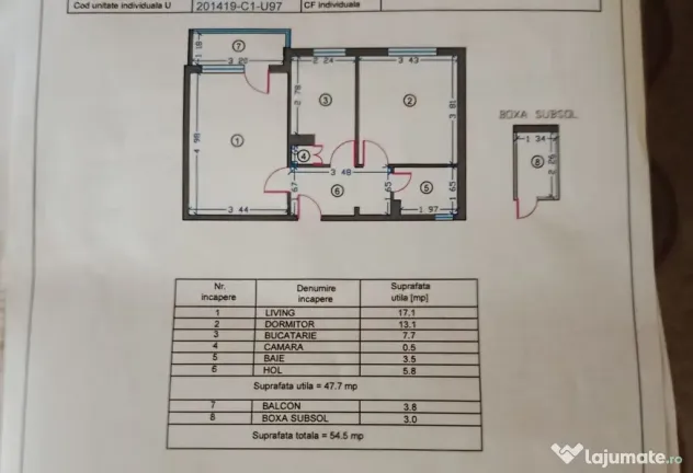 Tomis 3-apartament 2 camere decomandat cu gaze - Constanta (Constanta)