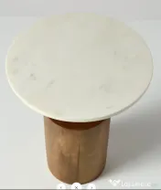 Masuta de Cafea din Lemn de Tec si Blat de Marmura 
