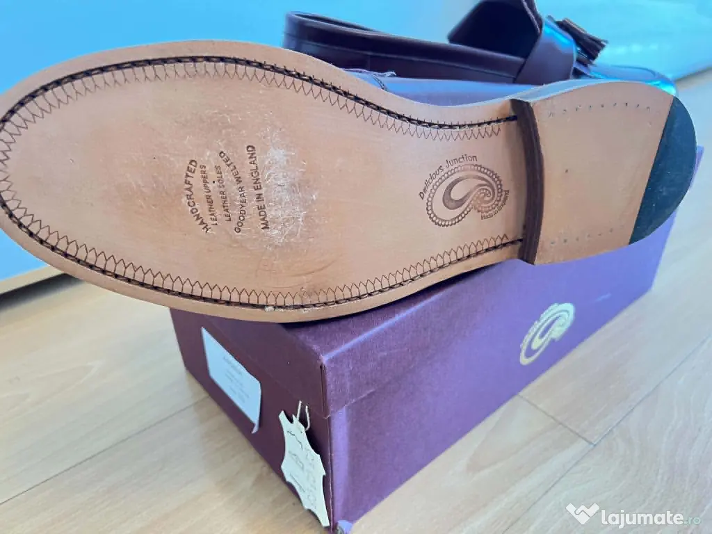 Pantofi Delicious Junction – Tassel Loafer Oxblood, Piele naturala | Marime 44