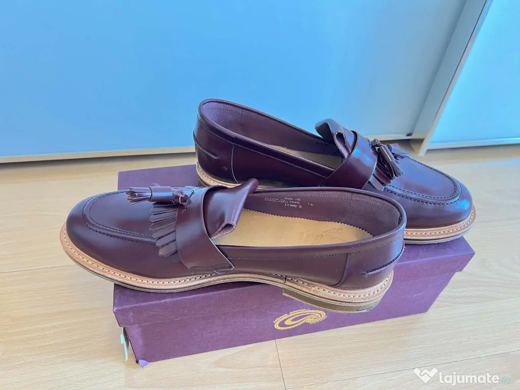 Pantofi Delicious Junction – Tassel Loafer Oxblood, Piele naturala | Marime 44