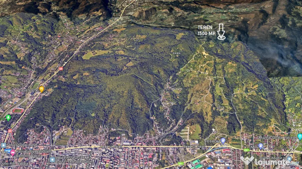 DEALUL MALULUI TEREN 1500 MP INCONJURAT DE PADURE - Ramnicu Valcea (Valcea)