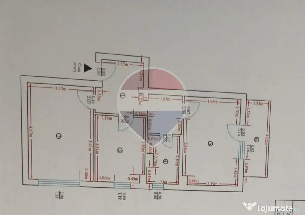 Apartament cu 2 camere de vânzare în zona Central Tg Neamt - Targu Neamt (Neamt)