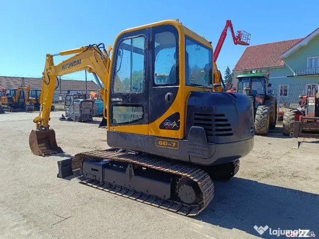 Miniexcavator Hyundai R60-7, 2008, 5,8 tone - Negresti Oas (Satu-Mare)