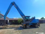 Excavator pe roti Terex Fuchs MHL 340, graifer fier vechi, 27 tone