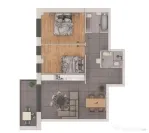 Apartament 3 camere, 70,45mp, ansamblu NZEB zona Terra