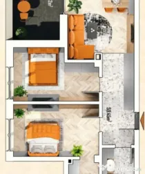 Apartament 3 camere, 59,4mp,. balcon 10mp, Sannicoara